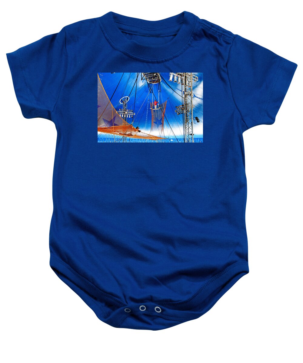 Trapeze Baby Onesie featuring the photograph Perfect childhood by Eyes Of CC