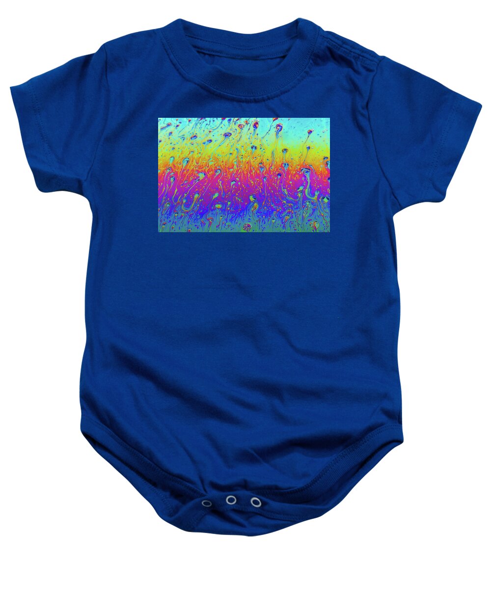 Bubble Baby Onesie featuring the photograph Soap Bubble Air Molecules by SR Green