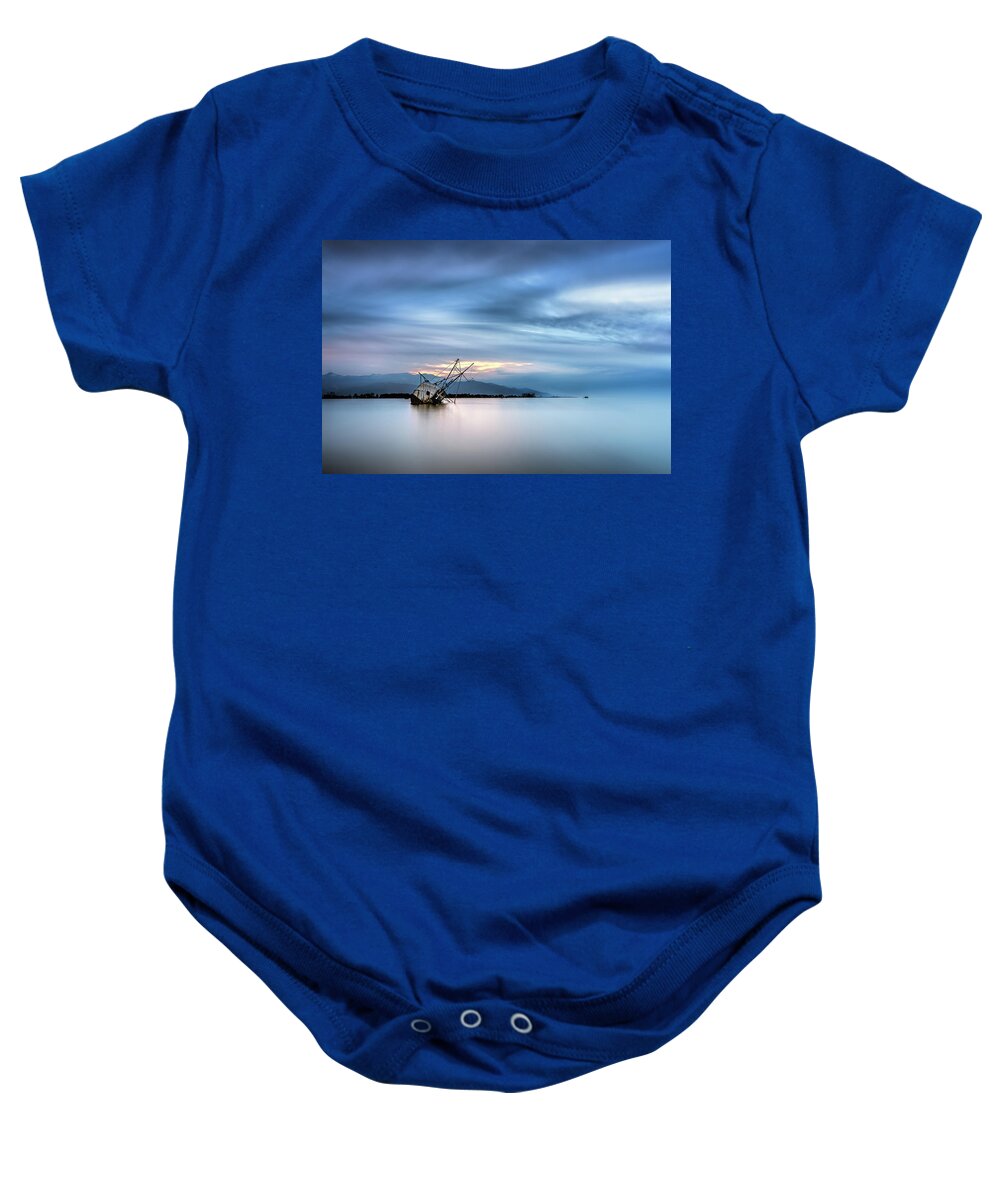 Greece Baby Onesie featuring the photograph Sunken by Elias Pentikis