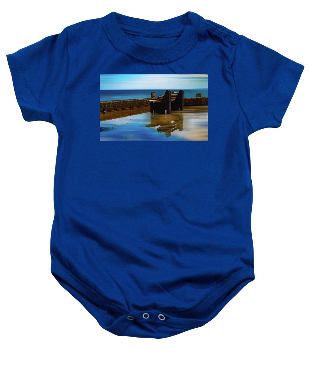 Bench Baby Onesie featuring the photograph The Bench by Al Fio Bonina
