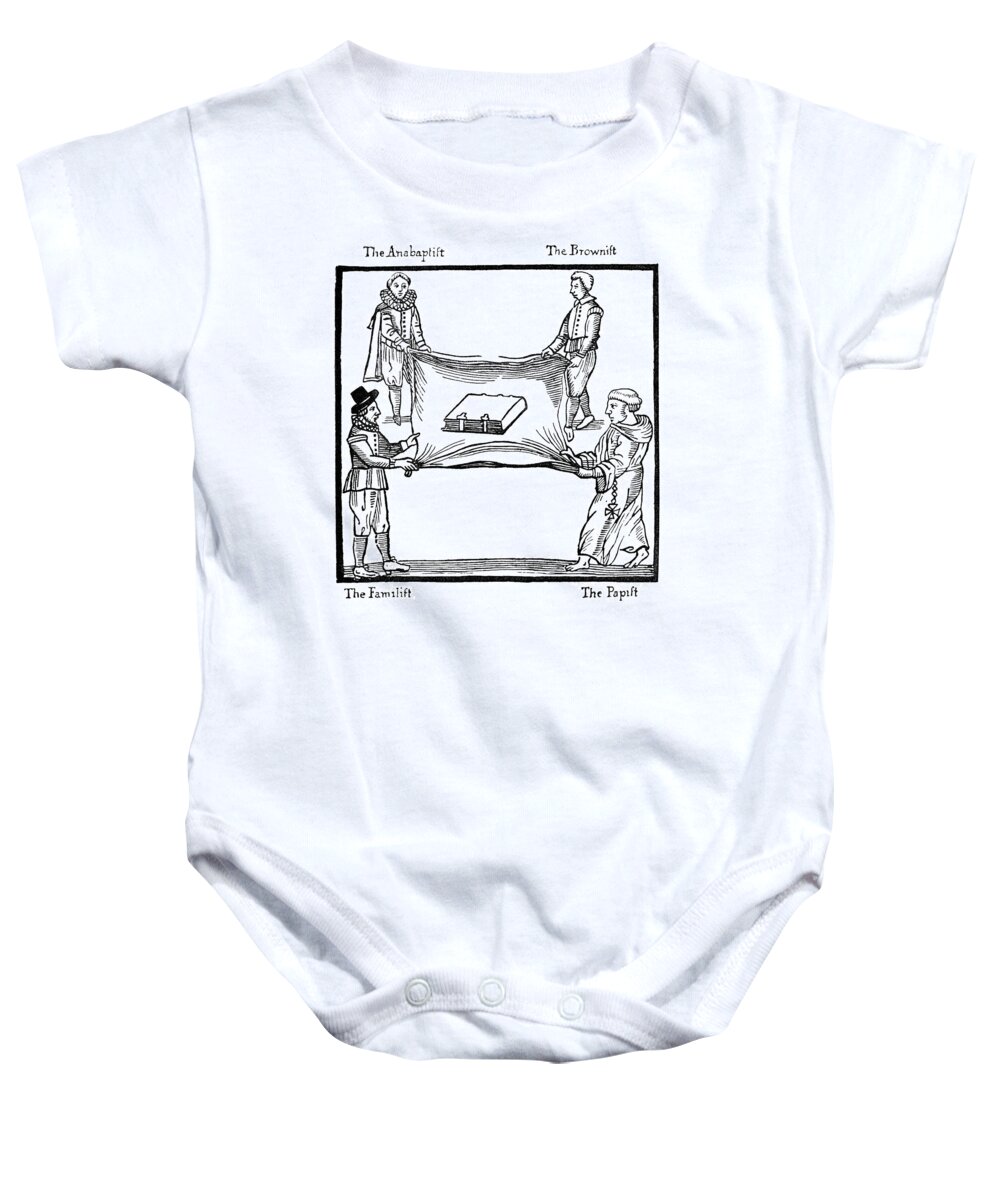 1641 Baby Onesie featuring the painting Church Of England, 1641 #1 by Granger