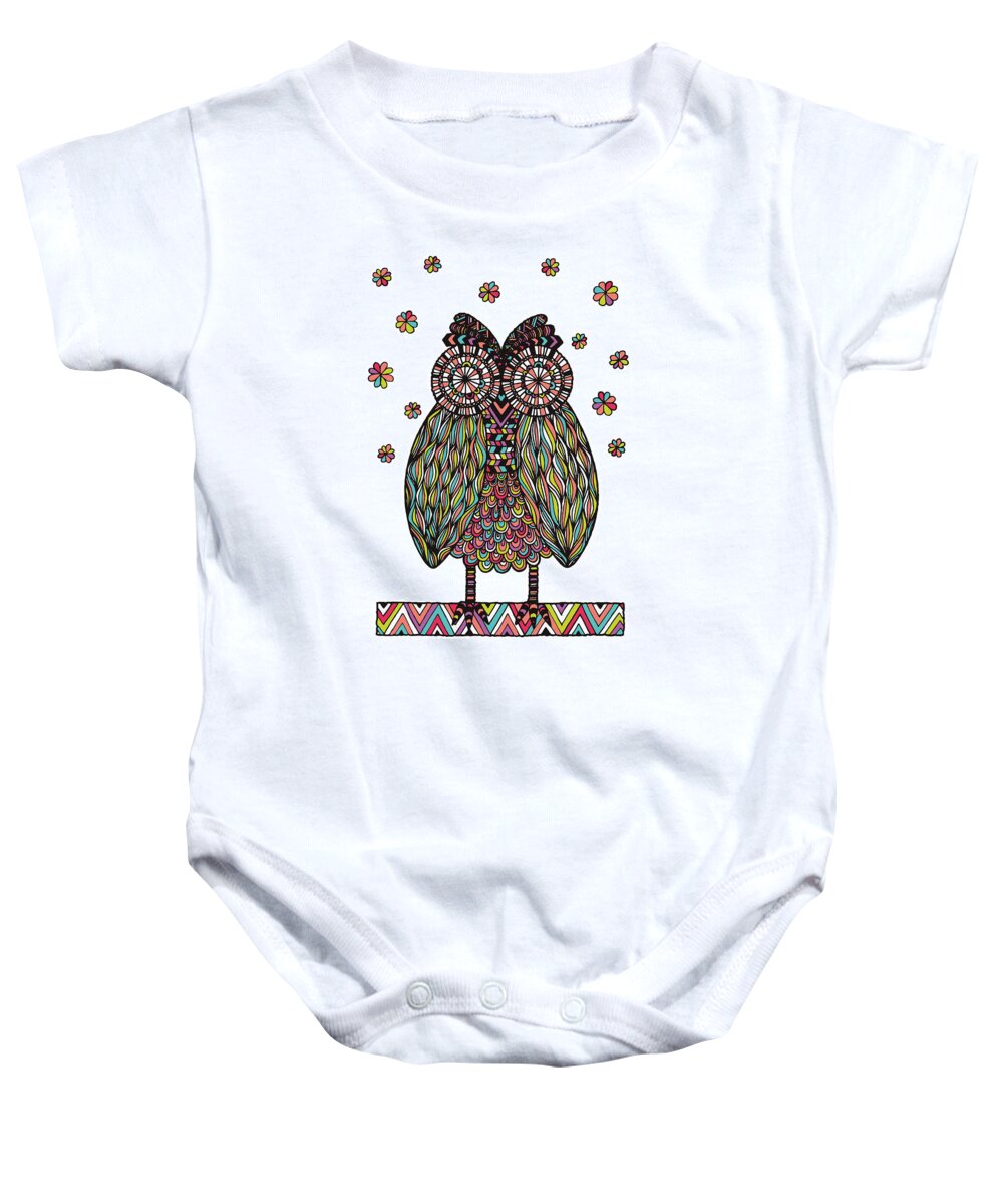 Susan Claire Baby Onesie featuring the photograph Dream Owl #1 by MGL Meiklejohn Graphics Licensing