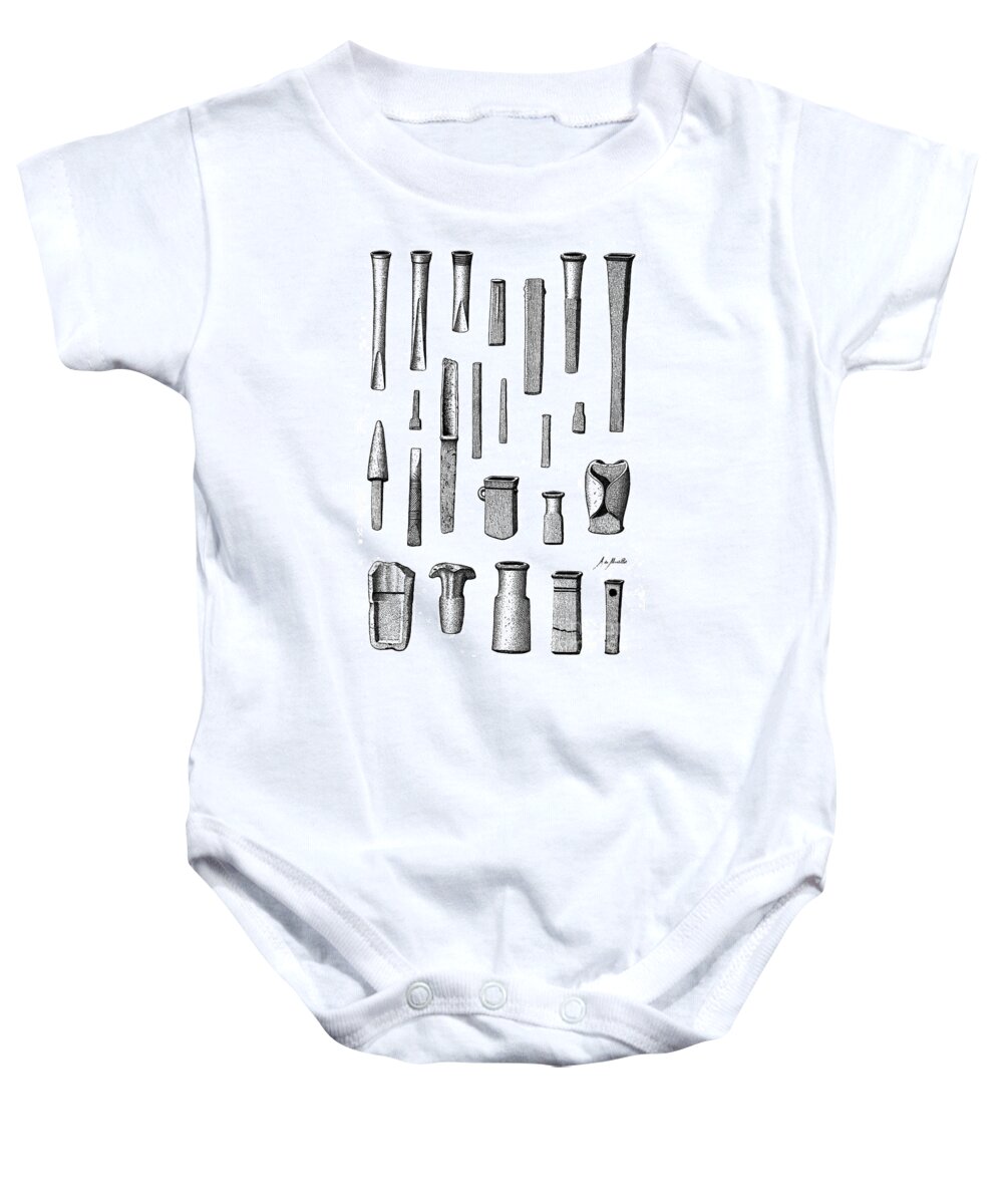 Historic Baby Onesie featuring the photograph Late Bronze Age Tools, Illustration #1 by Wellcome Images