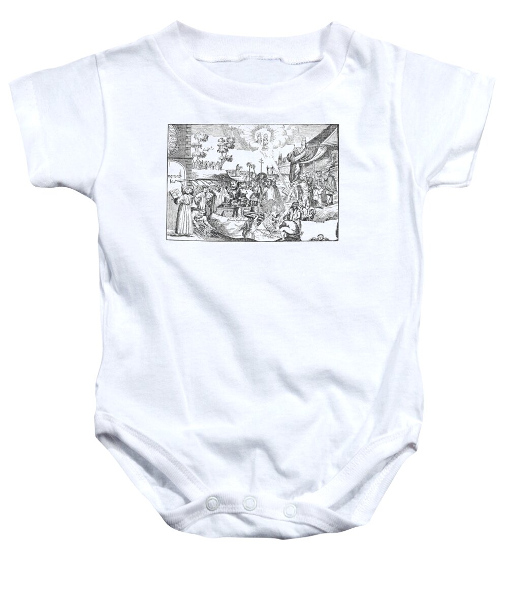 1517 Baby Onesie featuring the painting Luther Anniversary, 1617 #1 by Granger