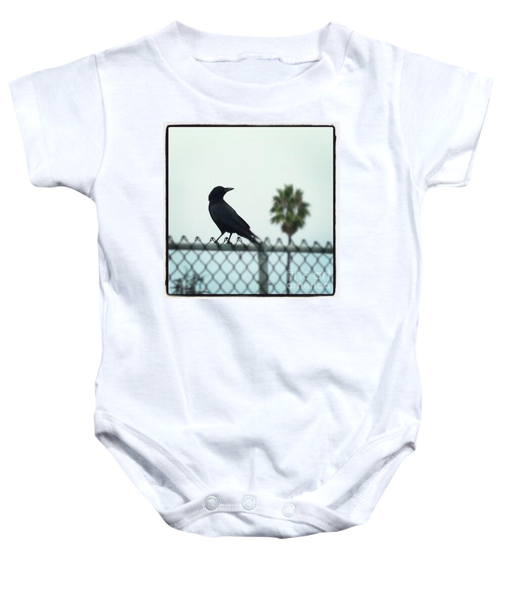Crow Baby Onesie featuring the photograph Silhouette by Denise Railey
