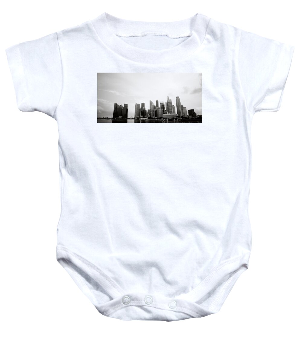 Singapore Baby Onesie featuring the photograph Singapore Skyline by Shaun Higson