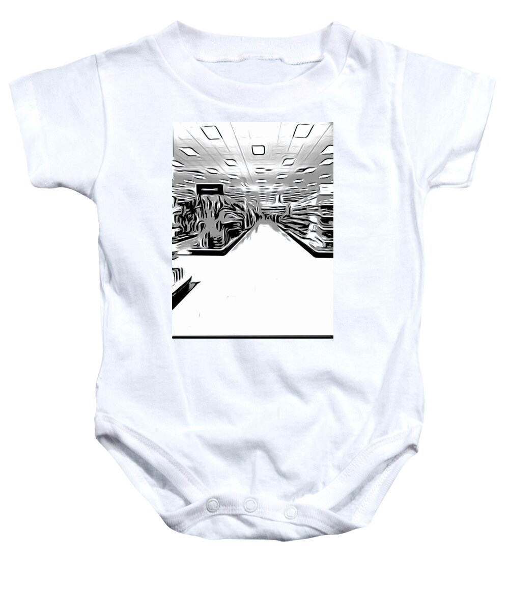 Abstract Baby Onesie featuring the photograph Store #1 by Dart Humeston