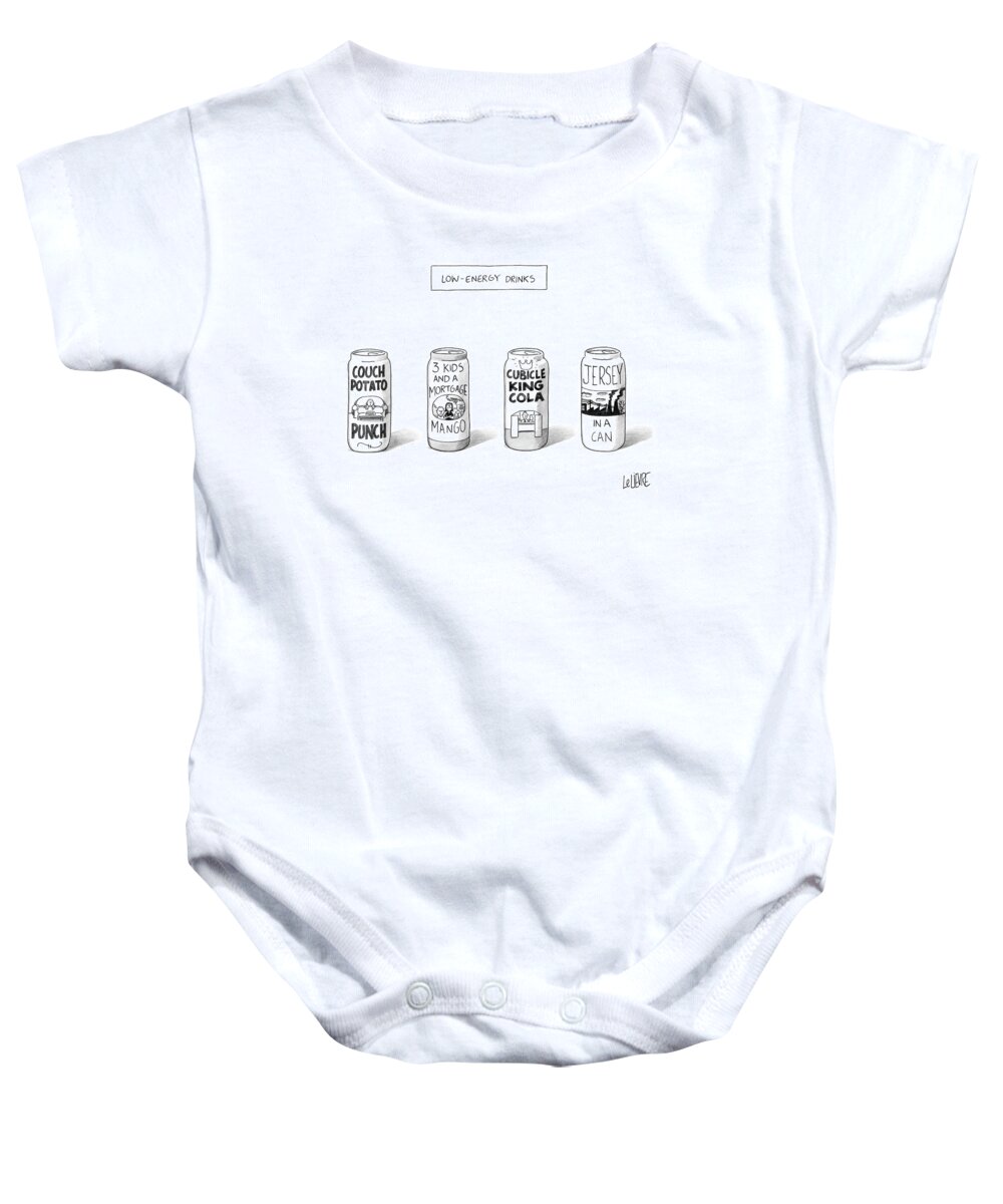 Energy Baby Onesie featuring the drawing New Yorker March 5th, 2007 by Glen Le Lievre