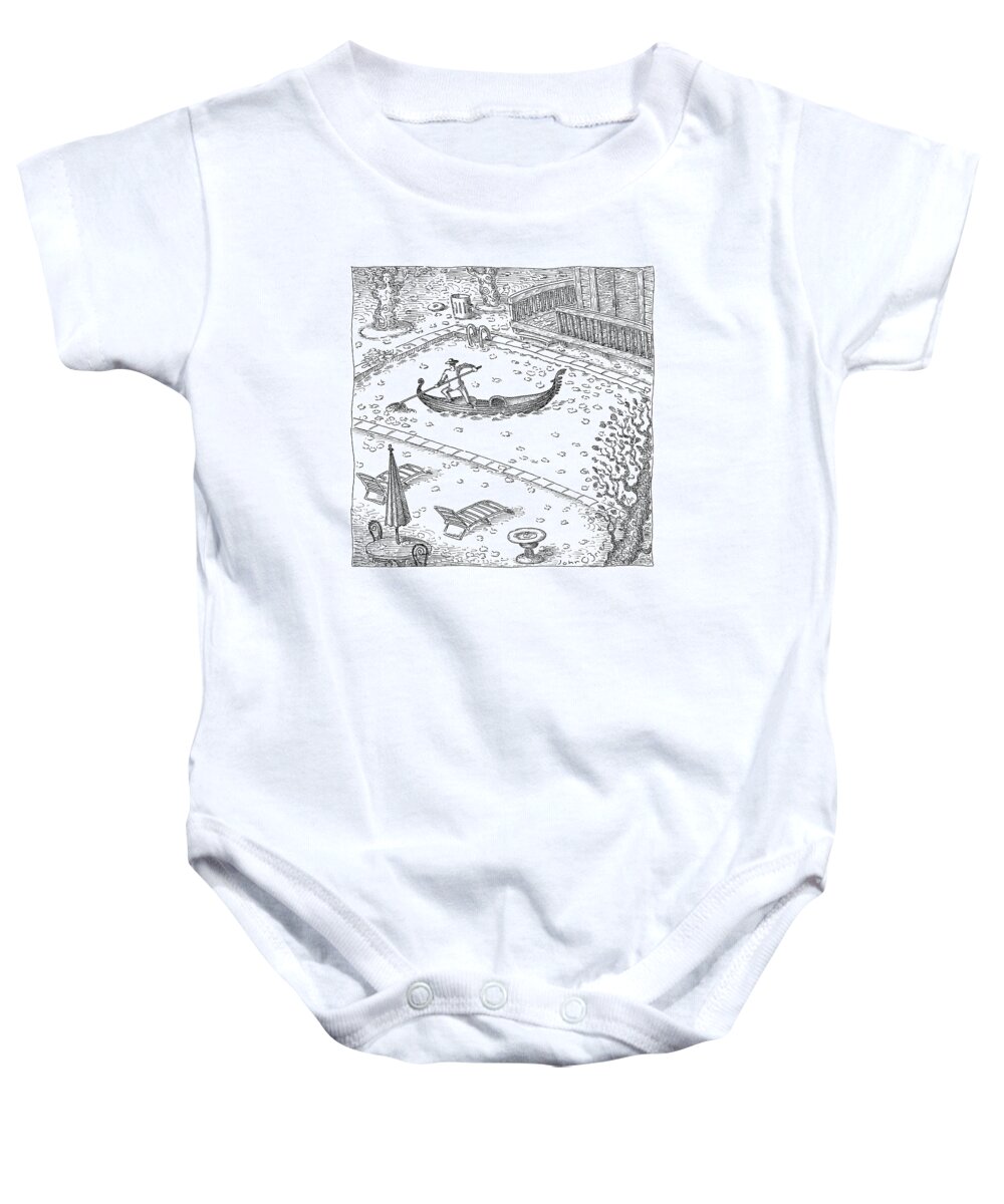 Fall Baby Onesie featuring the drawing New Yorker November 20th, 2006 by John O'Brien
