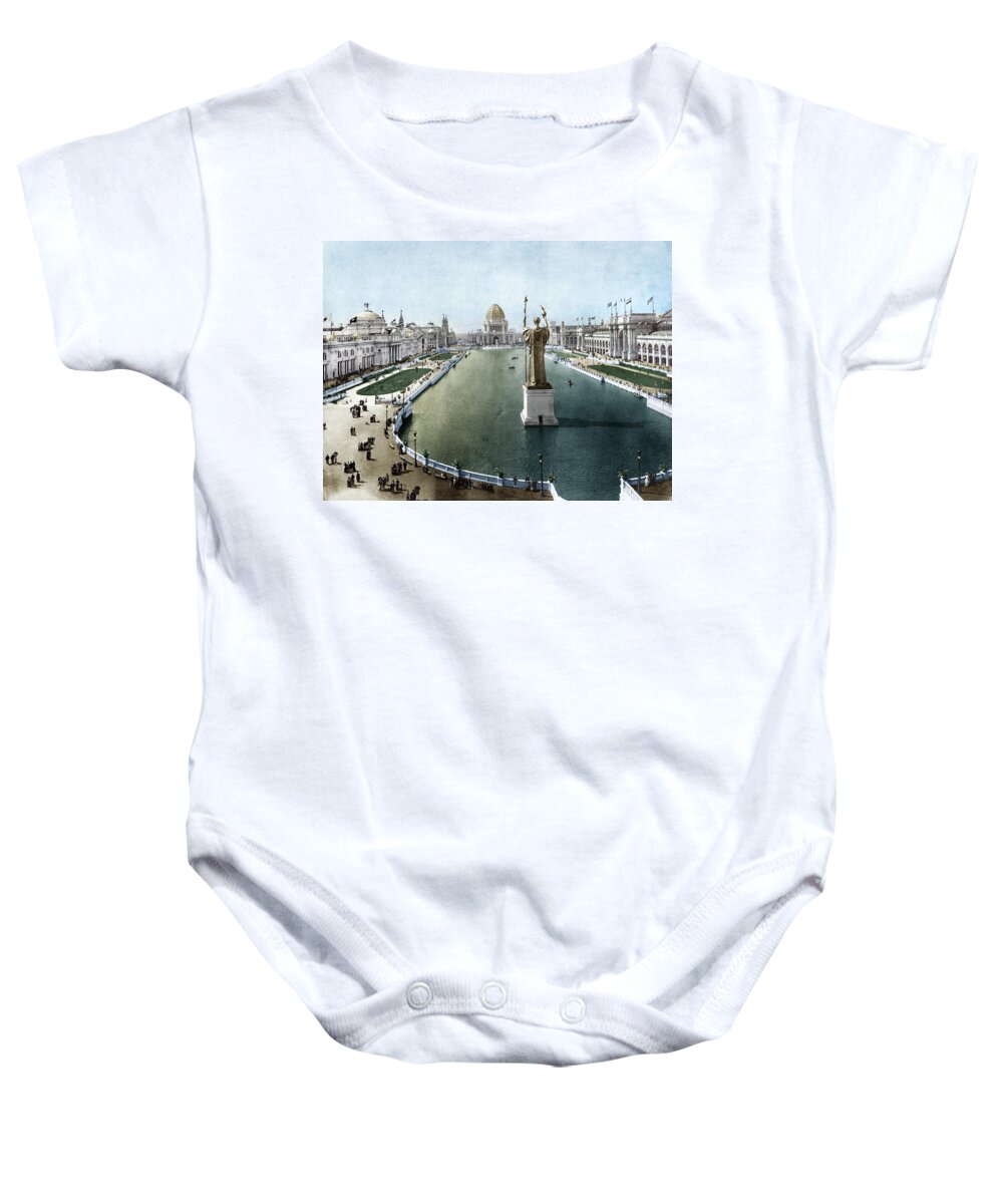 1893 Baby Onesie featuring the photograph Columbian Exposition, 1893 #8 by Granger