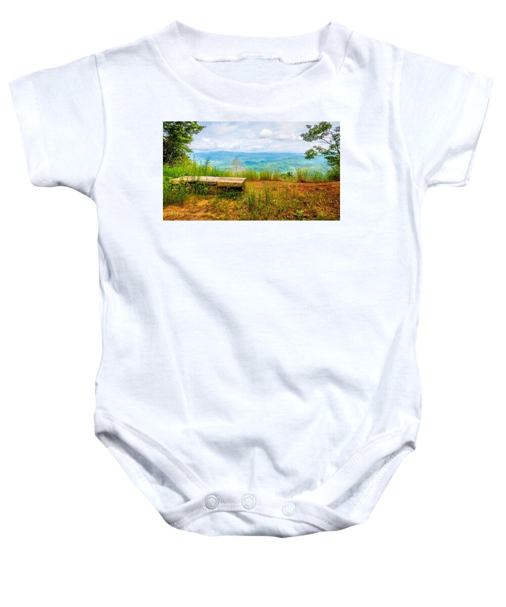 Appalachia Baby Onesie featuring the photograph Scenery Around Lake Jocasse Gorge #24 by Alex Grichenko