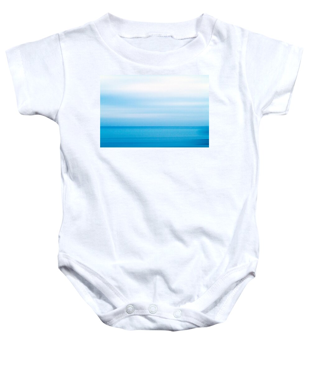 Background Baby Onesie featuring the photograph Blue Mediterranean by Stelios Kleanthous