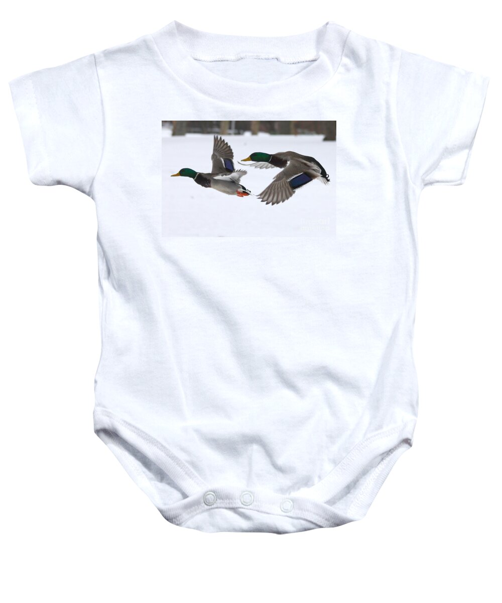The Great Race Baby Onesie featuring the photograph The Great Race by John Telfer