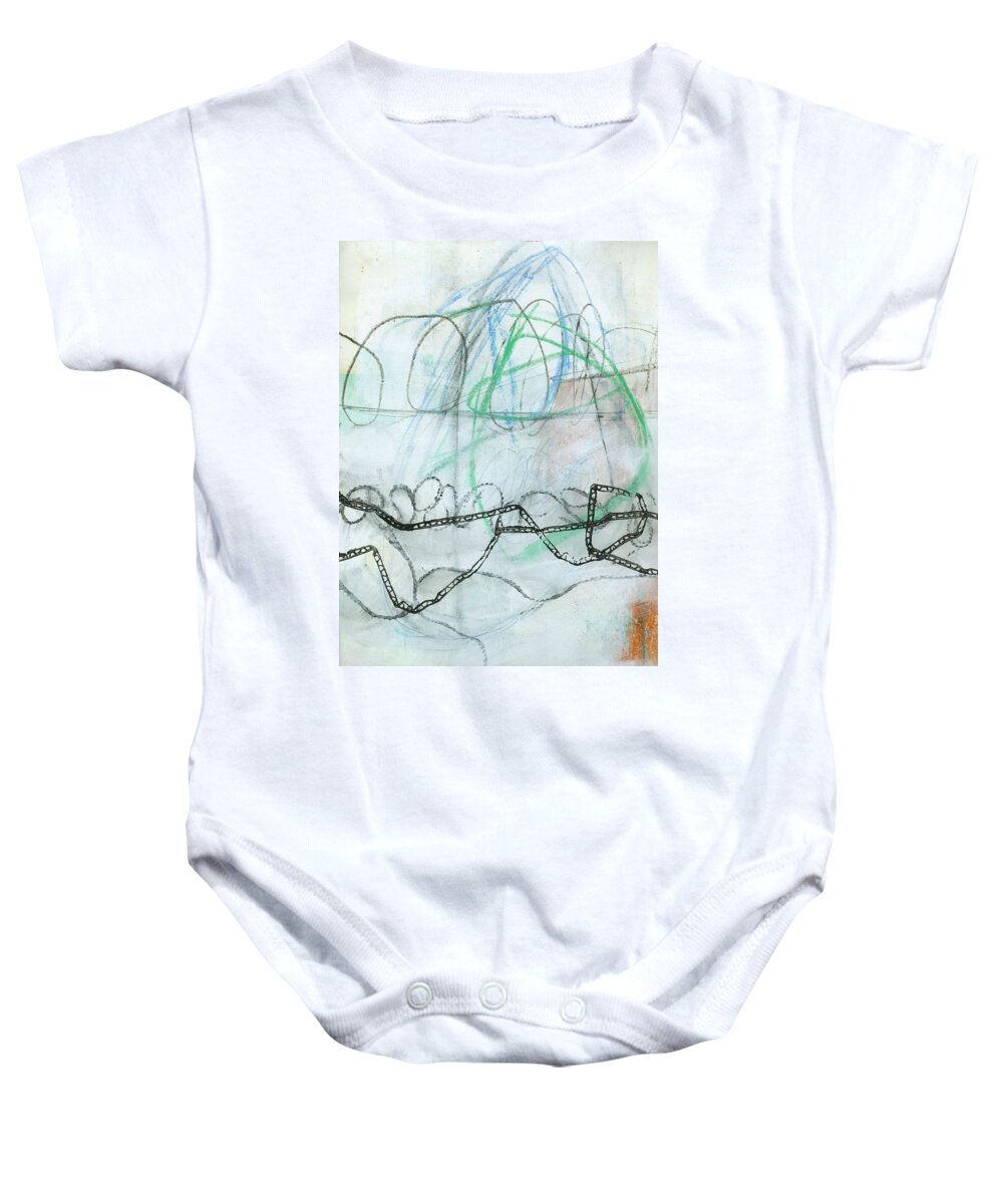 Painting Baby Onesie featuring the painting 60/100 by Jane Davies