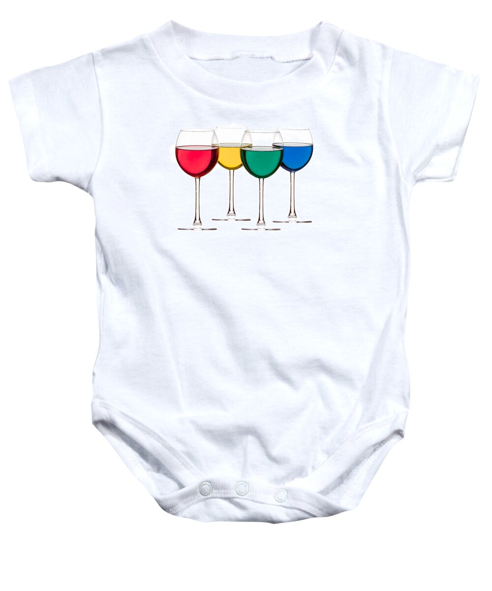 Alcohol Baby Onesie featuring the photograph Colorful Drinks #8 by Peter Lakomy