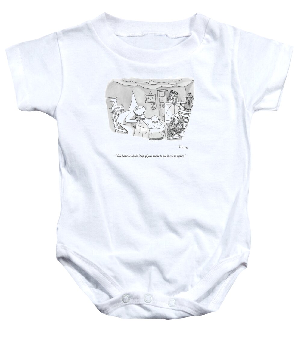 Gypsy Baby Onesie featuring the drawing You Have To Shake It Up If You Want To See by Zachary Kanin