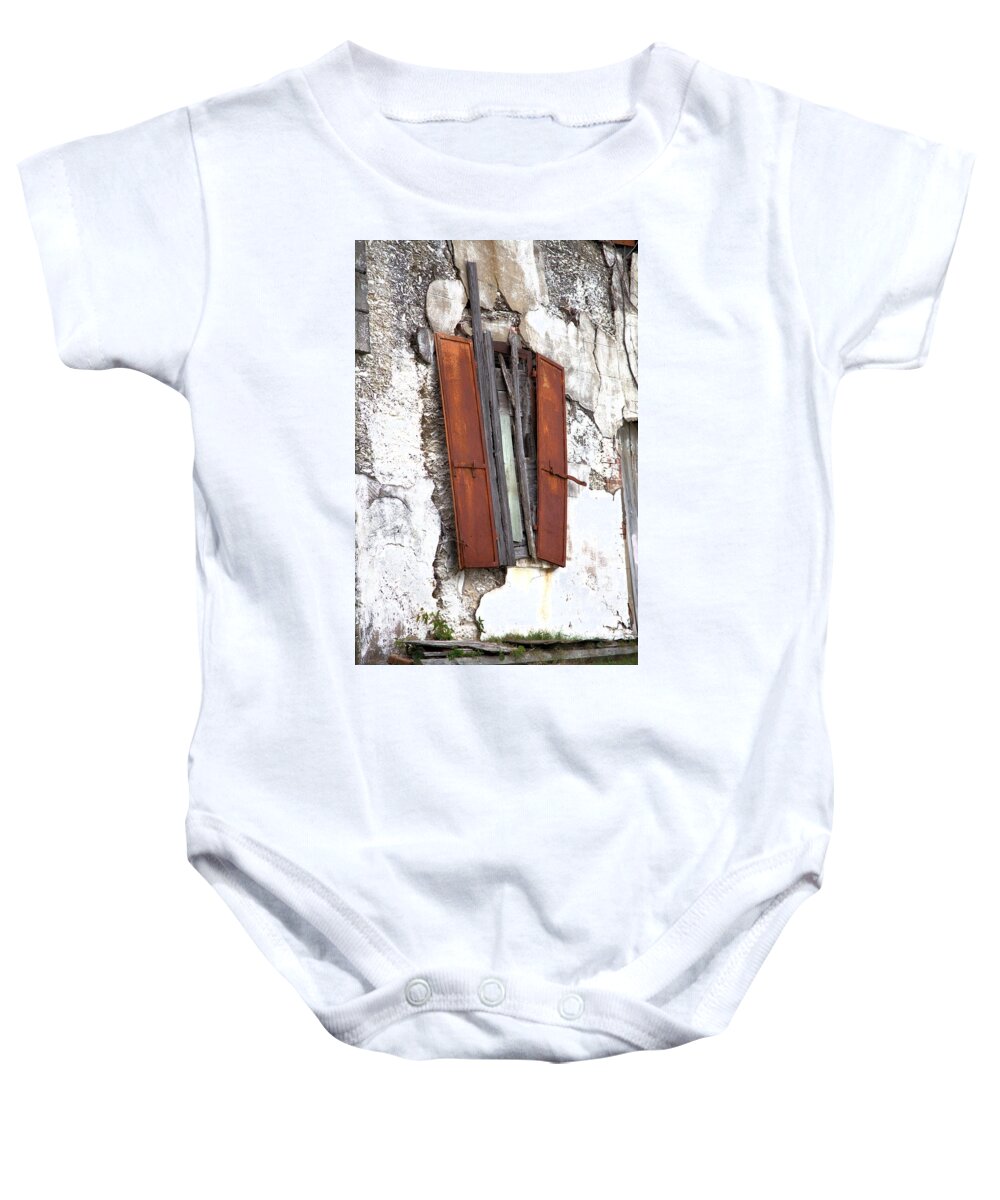 4404 Baby Onesie featuring the photograph A Window No More by Gordon Elwell
