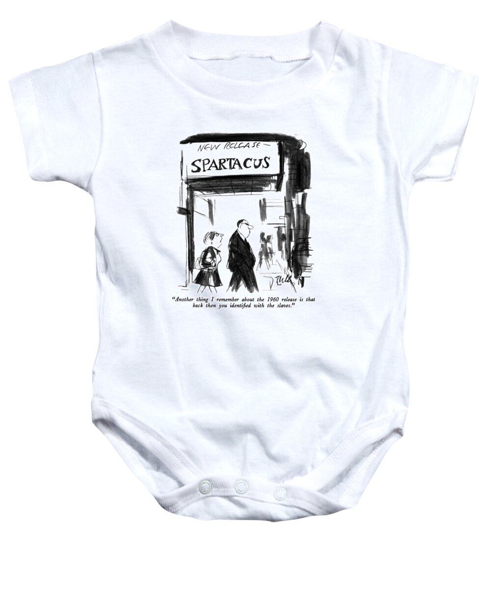 Relationships Baby Onesie featuring the drawing Another Thing I Remember by Donald Reilly