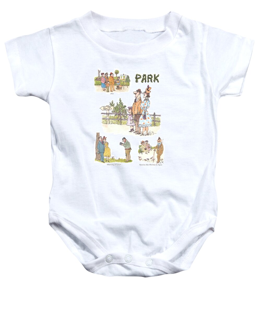 118925 Wst William Steig Artist
 
Mysterious Man Who Feeds The Pigeons (people At The Park.) Baby Onesie featuring the drawing Artist

Which Thing Do I Press? 

Mysterious Man by William Steig