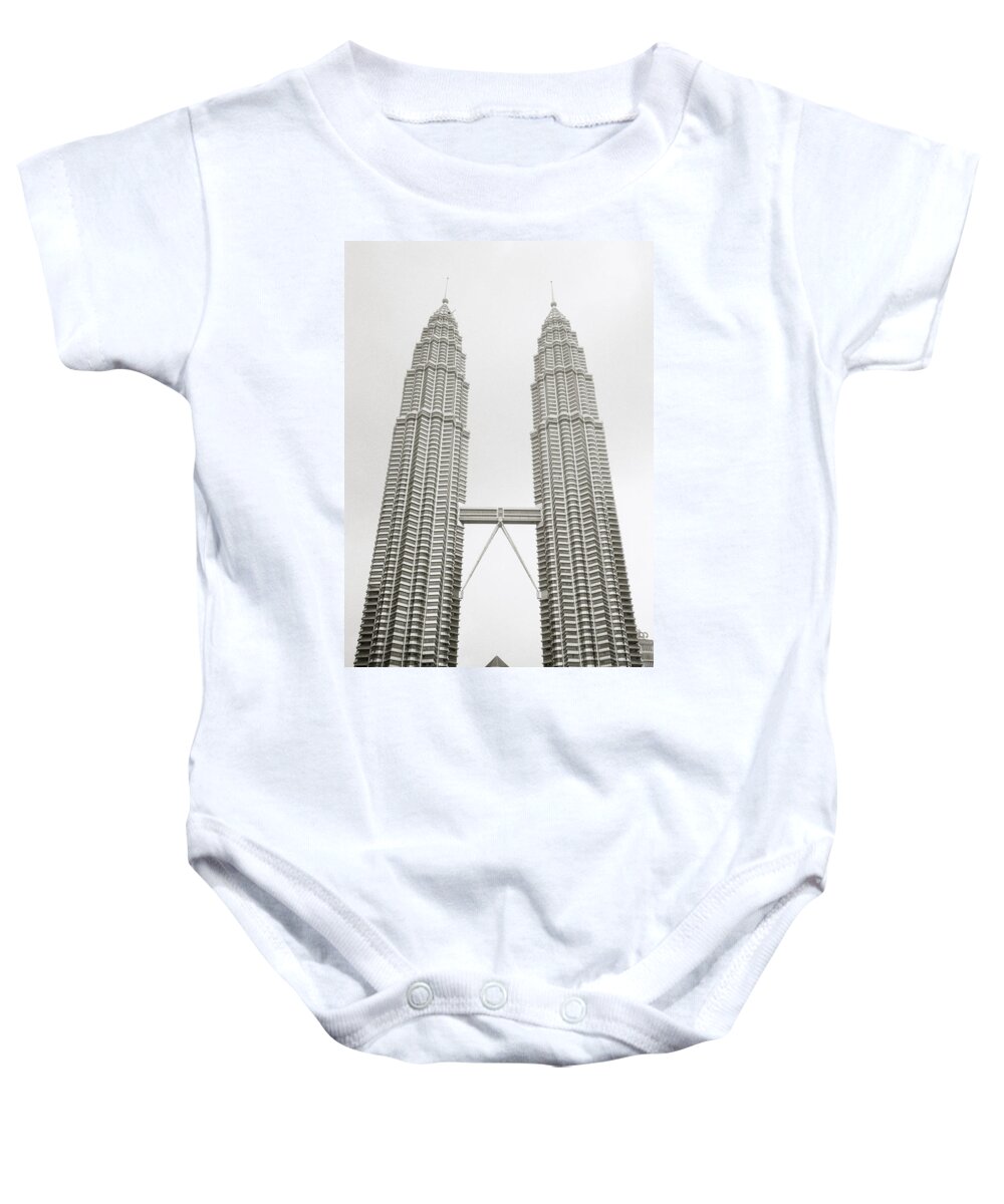 Petronas Towers Baby Onesie featuring the photograph Brave New World by Shaun Higson