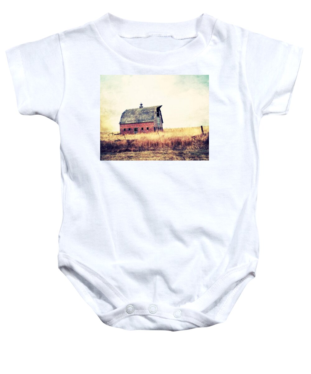 Barn Baby Onesie featuring the photograph Brick Barn ll by Julie Hamilton