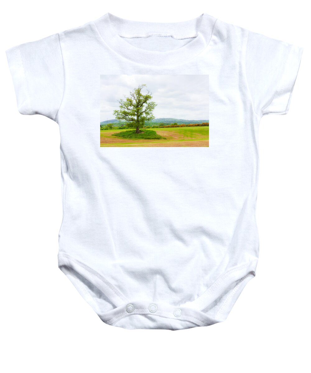 Clouds Baby Onesie featuring the photograph But Only God Can Make a Tree by Semmick Photo
