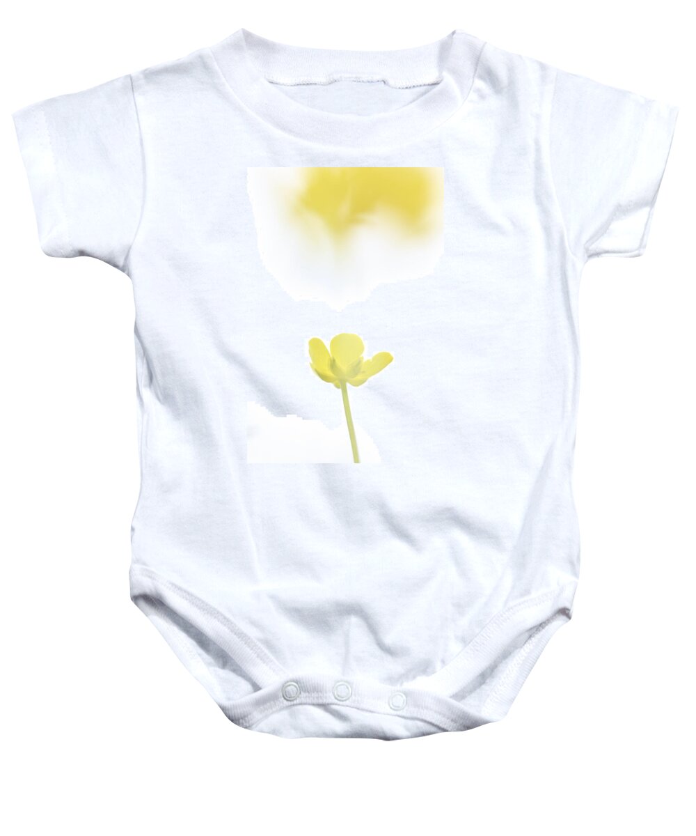 Beautiful Baby Onesie featuring the photograph Buttercup bathing in spring sunshine by Ulrich Kunst And Bettina Scheidulin