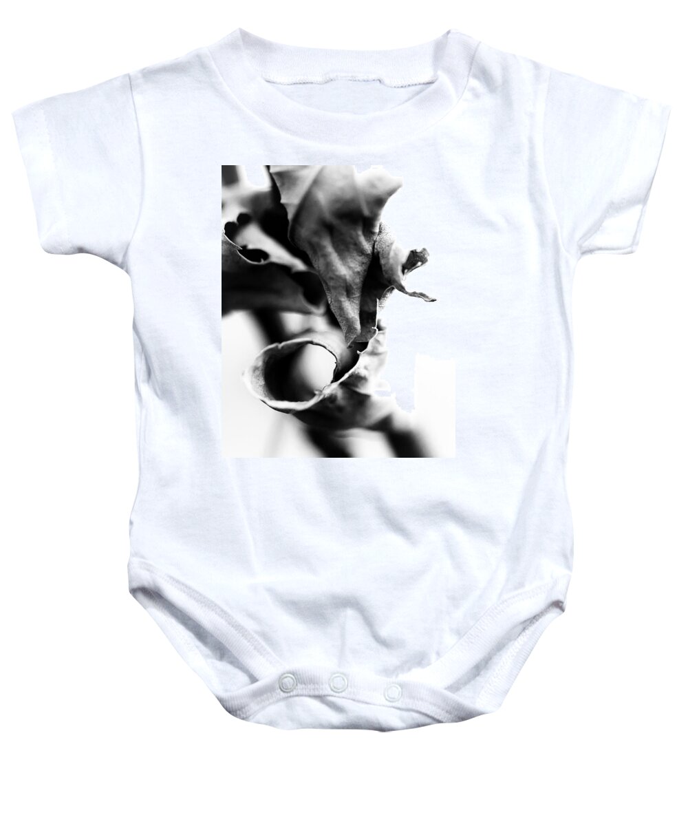 Abstract Baby Onesie featuring the photograph BW Mood Study 1 by Jakub Sisak