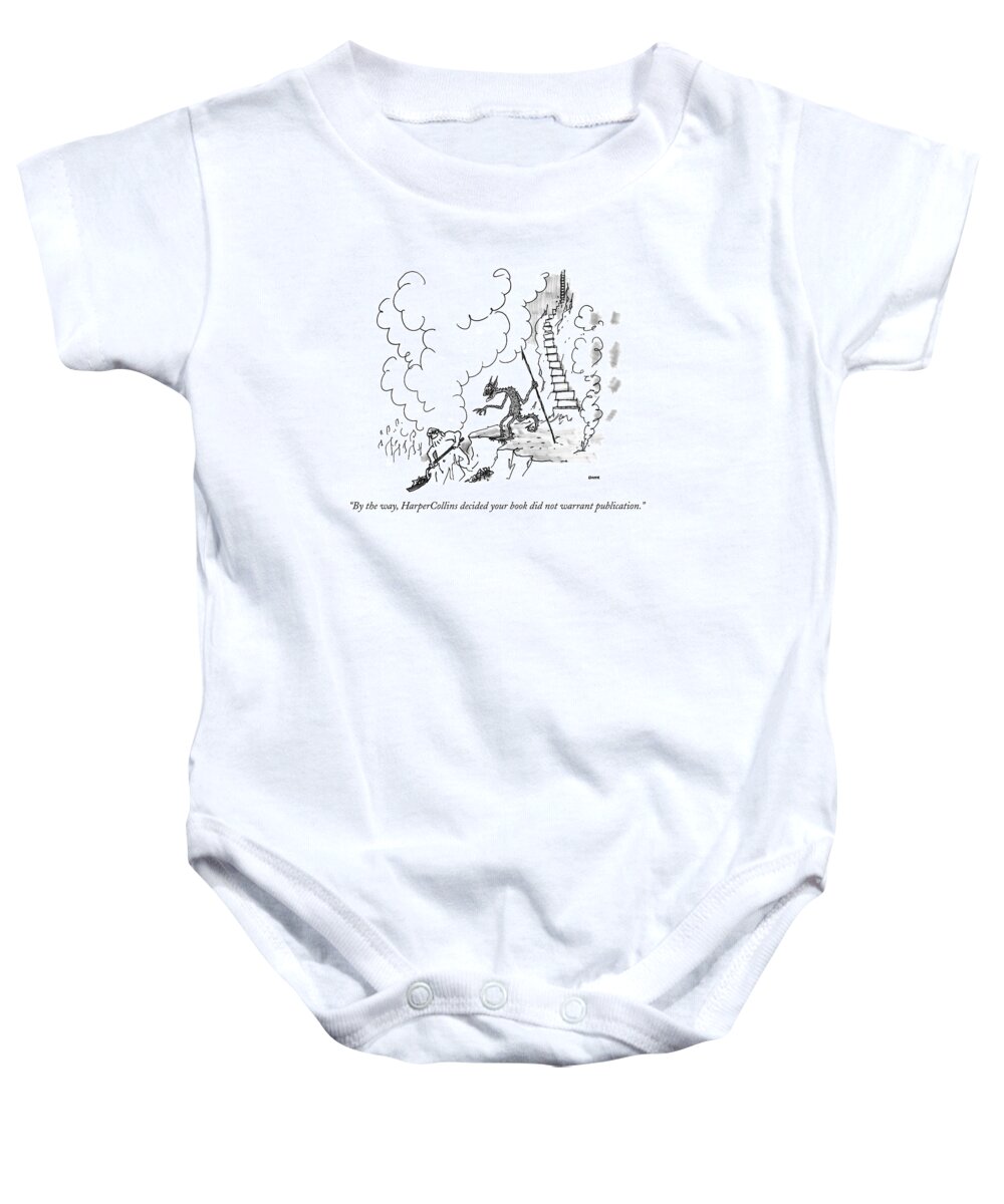 Death Baby Onesie featuring the drawing By The Way, Harpercollins Decided Your Book by George Booth