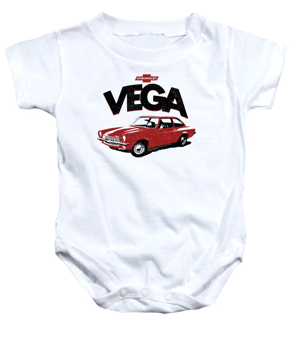  Baby Onesie featuring the digital art Chevrolet - Rough Vega by Brand A