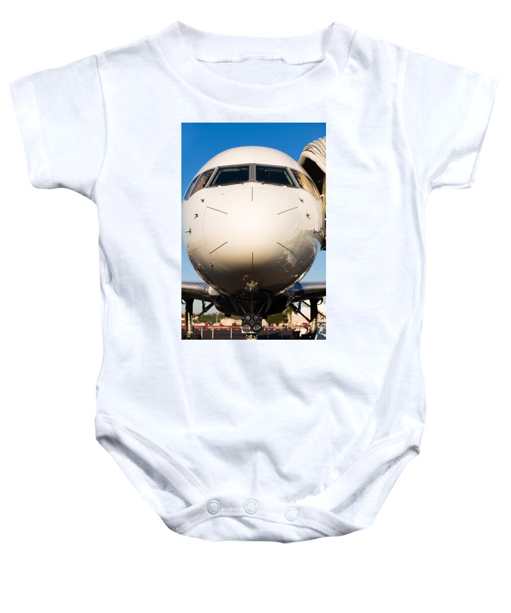 Aerospace Baby Onesie featuring the photograph Commercial Airliner by Raul Rodriguez