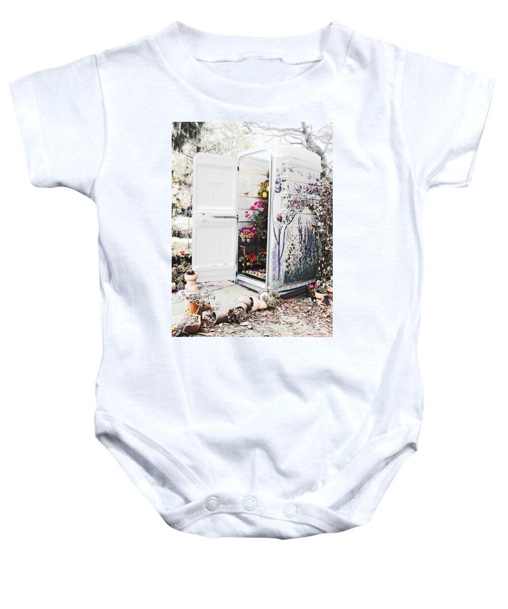 Port-a-loo Baby Onesie featuring the photograph Compost Making by Steve Taylor