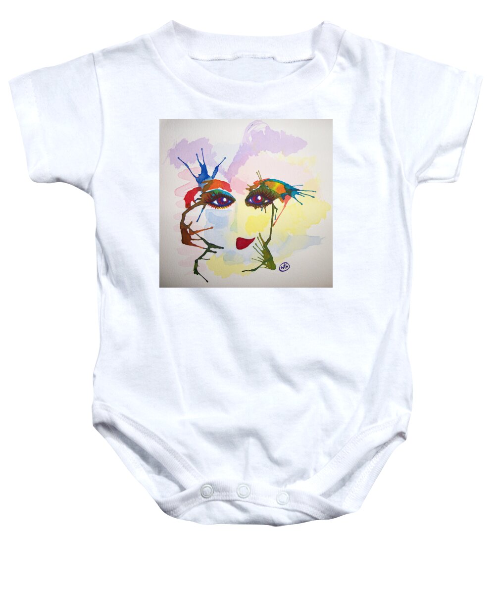 Water Color Baby Onesie featuring the painting Danseuse by Kiki Art