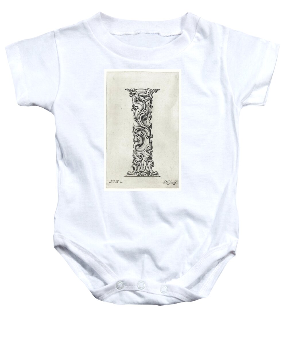 I Baby Onesie featuring the photograph Decorative Letter Type I 1650 by Georgia Clare
