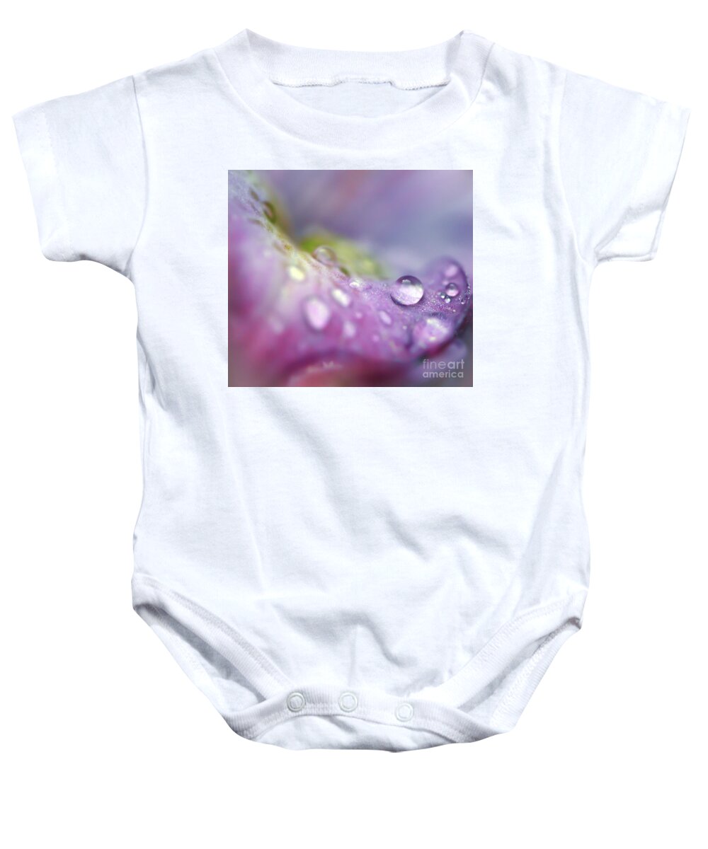 Macro Baby Onesie featuring the photograph Delicate Awareness by Kerri Farley