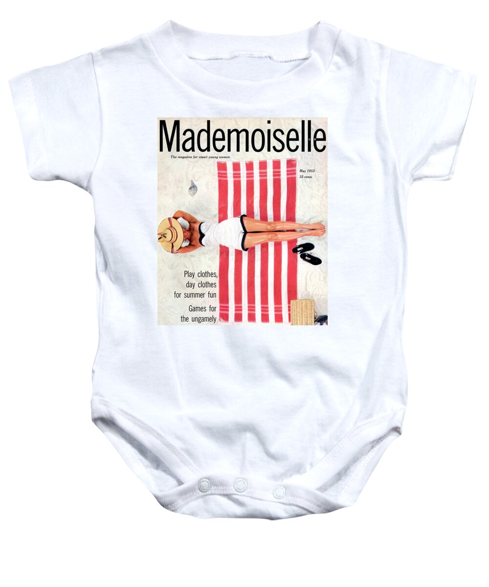 Fashion Baby Onesie featuring the photograph Dolores Hawkins On A Beach by Somoroff