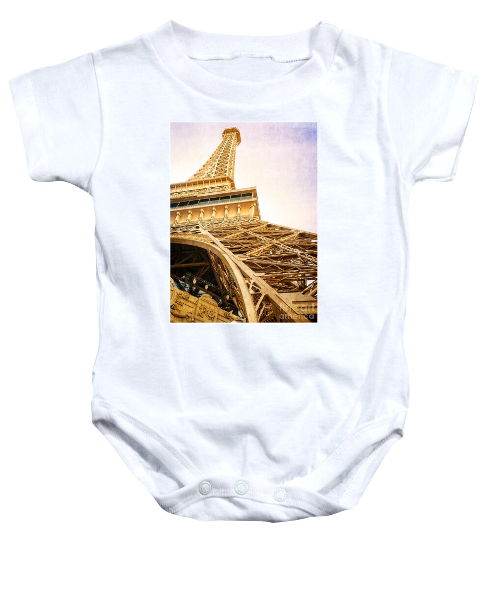 Eiffel Baby Onesie featuring the photograph Eiffel Tower by Edward Fielding