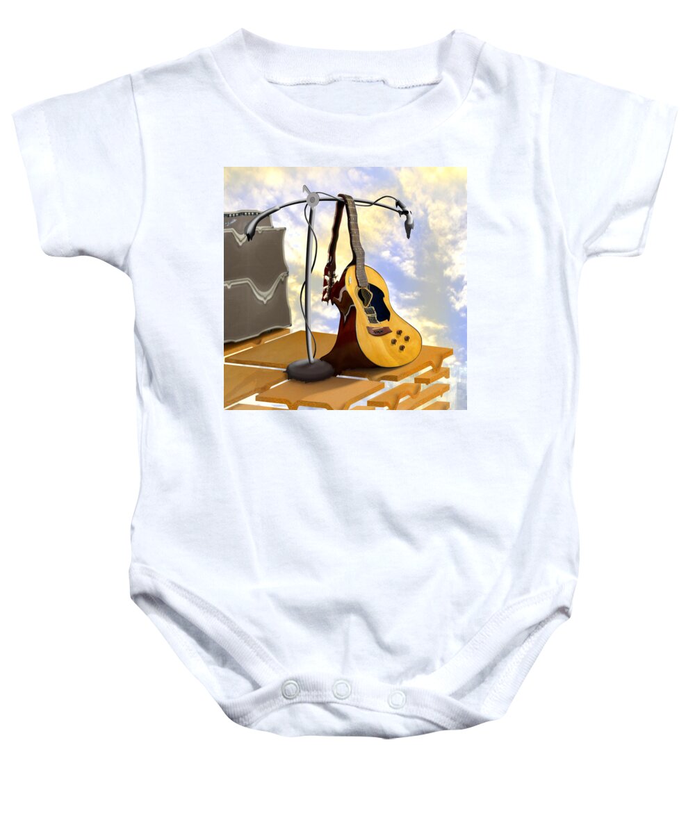 Surrealism Baby Onesie featuring the photograph Electrical Meltdown 3 #2 by Mike McGlothlen