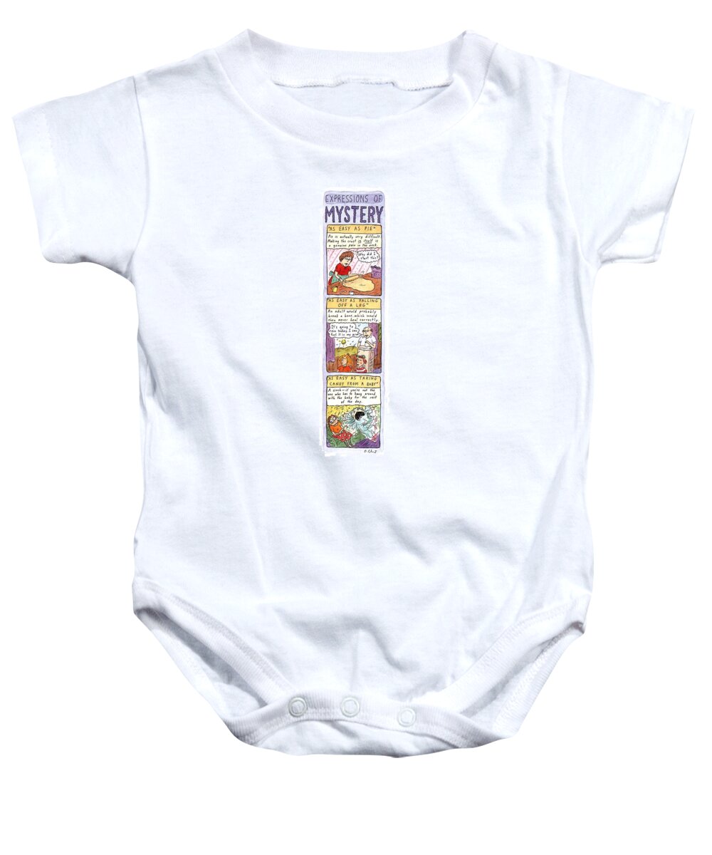 Expressions Of Mystery

Jan. 1 Baby Onesie featuring the drawing Expressions Of Mystery by Roz Chast