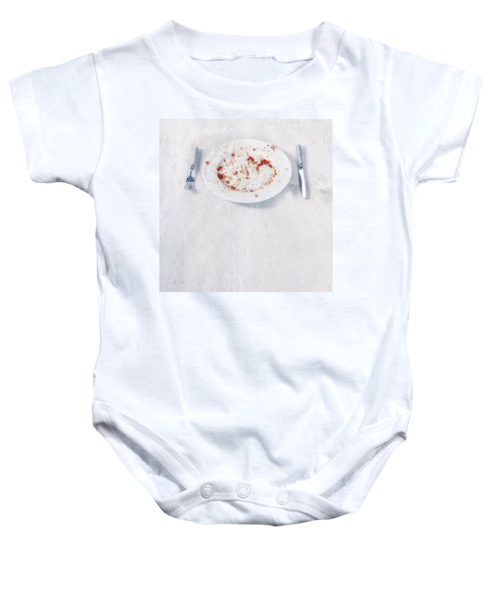 Plate Baby Onesie featuring the photograph Finished Plate by Joana Kruse