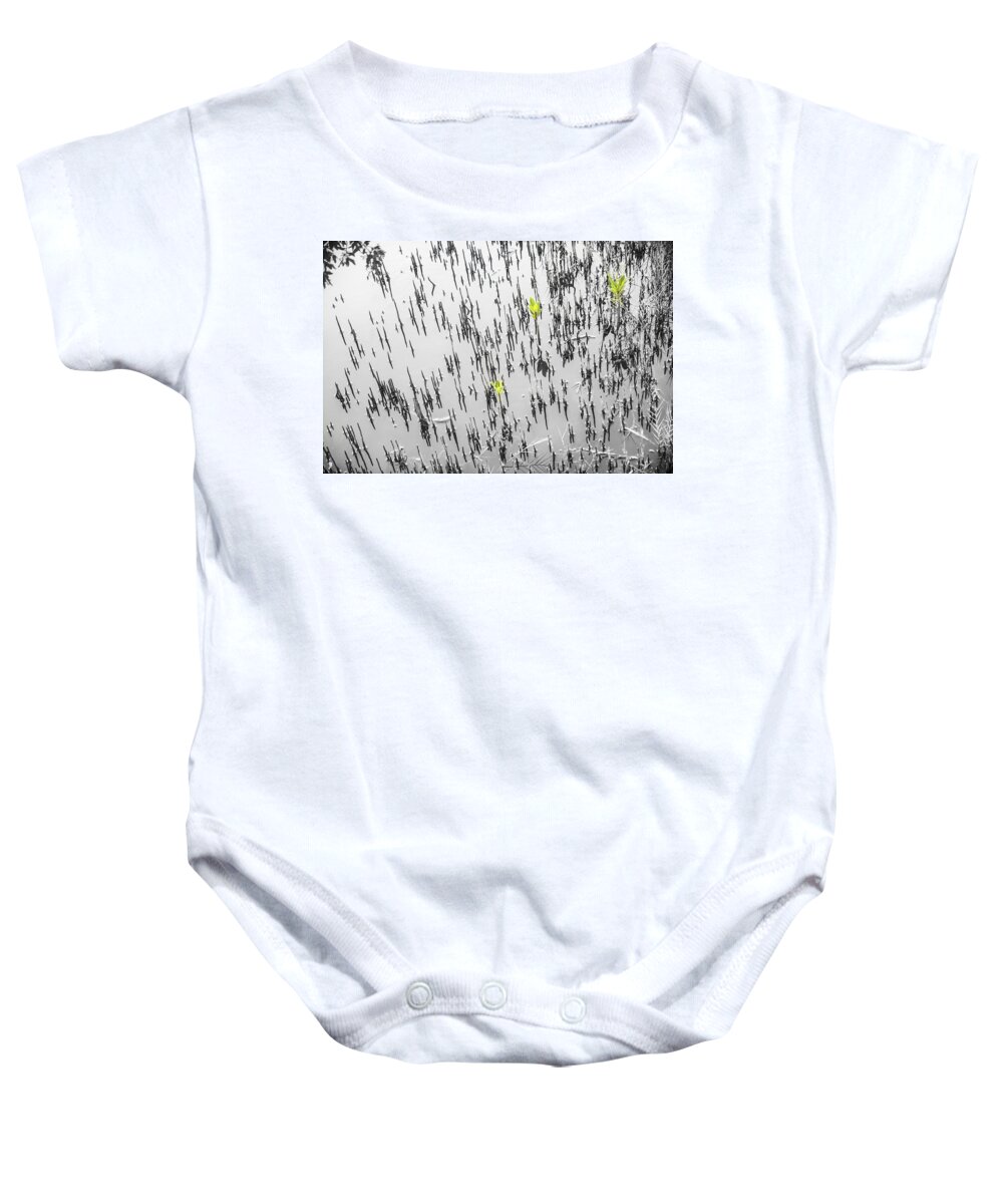 Mangrove Baby Onesie featuring the photograph Florida Mangroves by Carolyn Marshall
