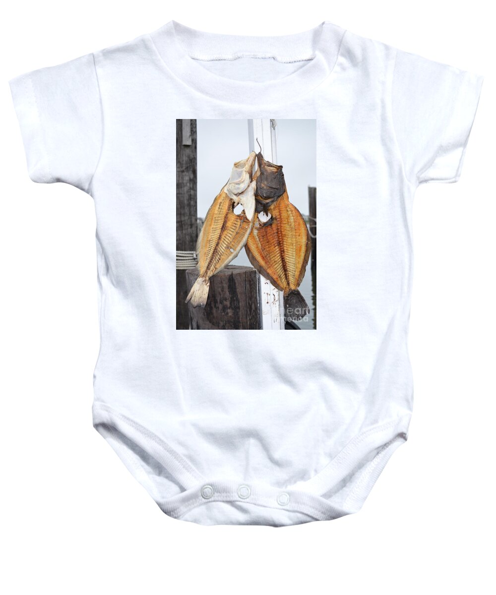 Fishing Baby Onesie featuring the painting Floundering by John Walther