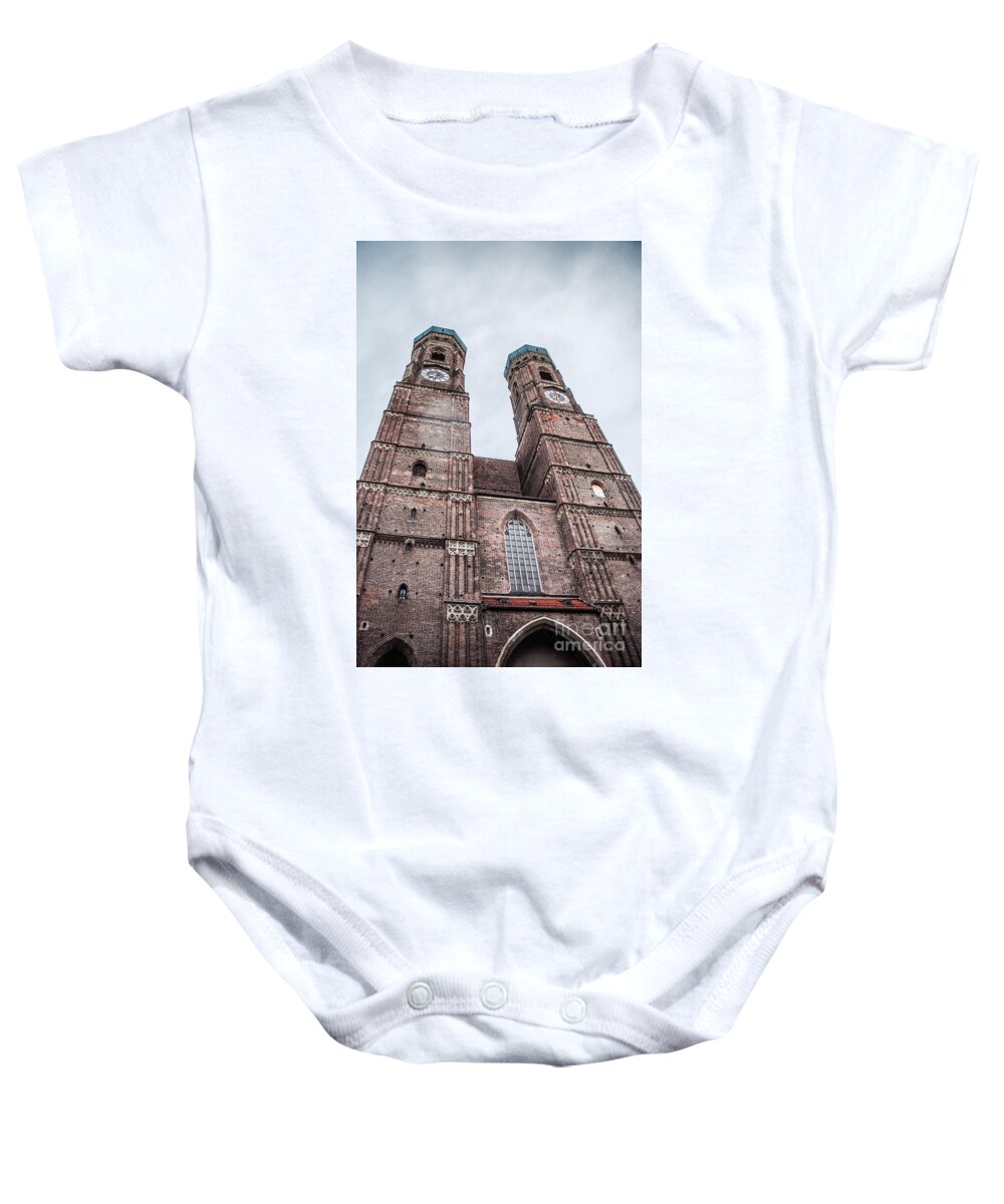 Architecture Baby Onesie featuring the photograph Frauenkirche by Hannes Cmarits