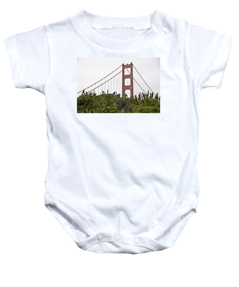 City Baby Onesie featuring the photograph Golden Gate Bridge 1 by Shane Kelly