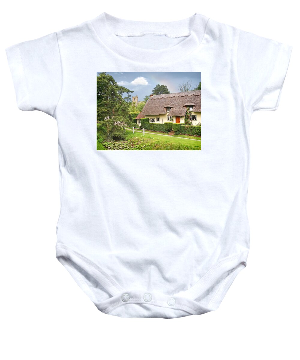 English Village Baby Onesie featuring the photograph Home Sweet Home by Gill Billington