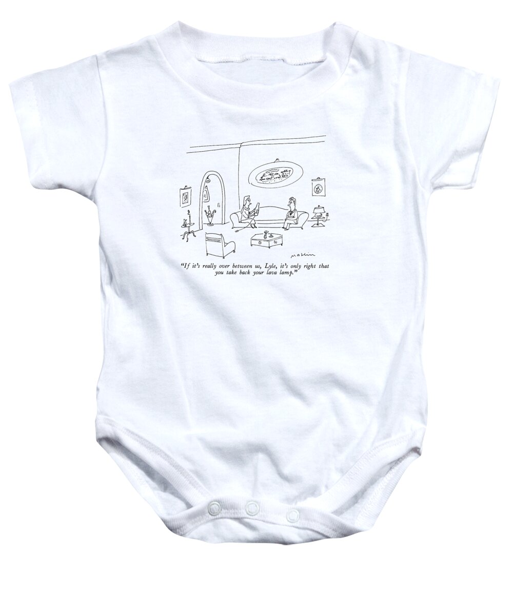 

 Woman Baby Onesie featuring the drawing If It's Really by Michael Maslin