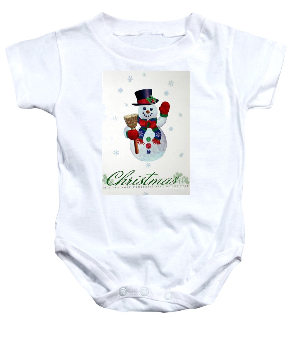 Christmas Baby Onesie featuring the photograph It's The Most Wonderful Time Of The Year by Living Color Photography Lorraine Lynch