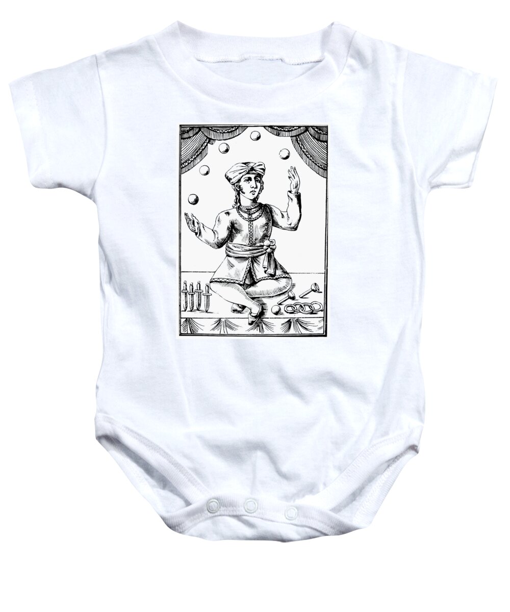 18th Century Baby Onesie featuring the painting Juggler, 18th Century by Granger