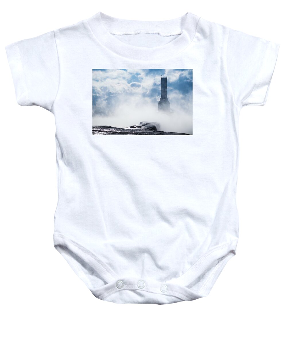 Landscape Baby Onesie featuring the photograph Just Cold and Disappear by James Meyer