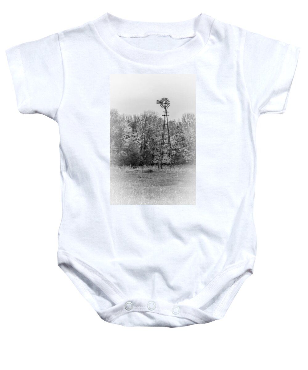 Windmill Baby Onesie featuring the photograph Just Yesterday by Rick Bartrand